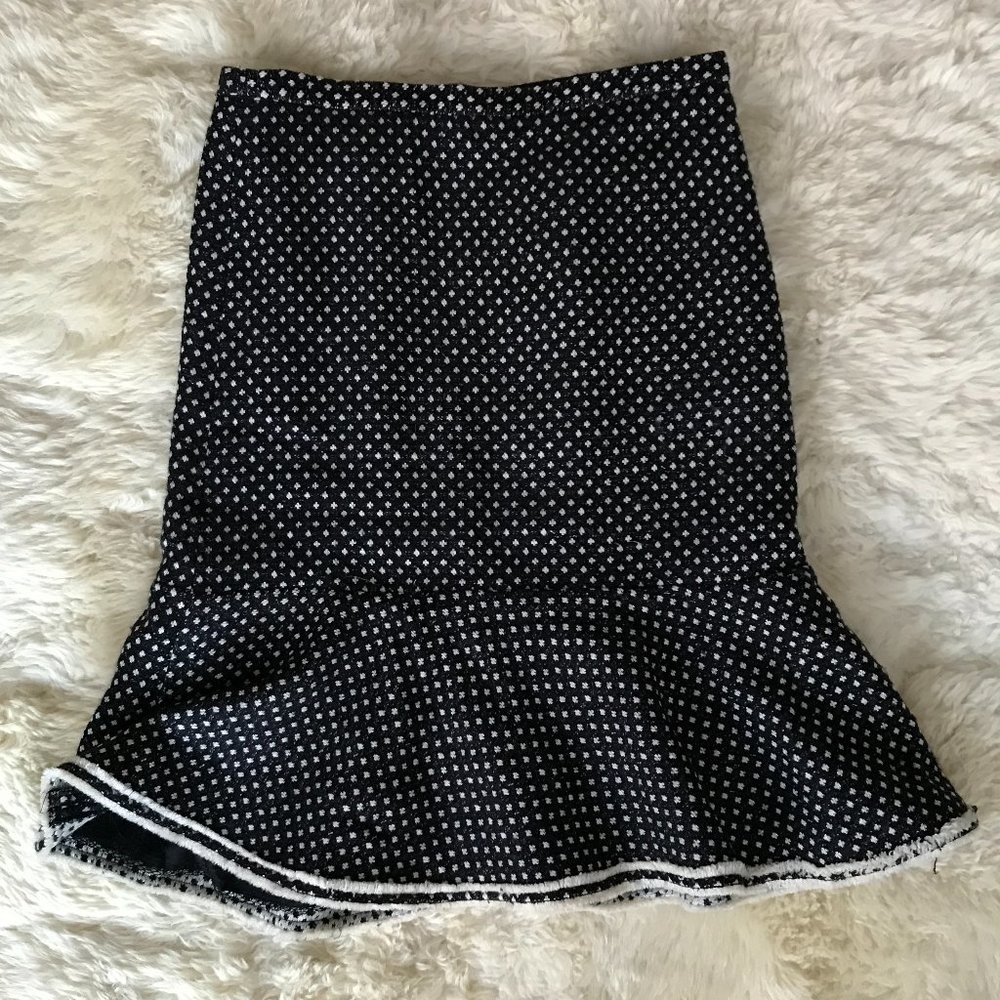 J. Crew Women's 6 Wool Polka Dot Pencil Skirt